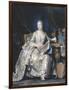 Portrait de la marquise de Pompadour (1721-1764)-Maurice Quentin de La Tour-Framed Giclee Print