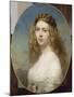 Portrait de la Princesse Amélie de Bavière.-Franz Xaver Winterhalter-Mounted Giclee Print