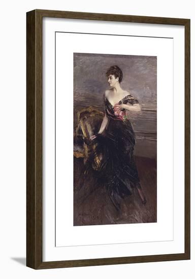 Portrait de la Princesse Cécile Murat, Ney d'Elchingen-Giovanni Boldini-Framed Premium Giclee Print