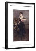 Portrait de la Princesse Cécile Murat, Ney d'Elchingen-Giovanni Boldini-Framed Premium Giclee Print