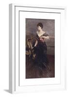 Portrait de la Princesse Cécile Murat, Ney d'Elchingen-Giovanni Boldini-Framed Premium Giclee Print