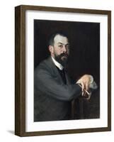 Portrait de Léon Pissard-Jacques-emile Blanche-Framed Giclee Print