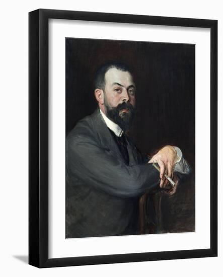 Portrait de Léon Pissard-Jacques-emile Blanche-Framed Giclee Print