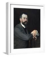 Portrait de Léon Pissard-Jacques-emile Blanche-Framed Giclee Print