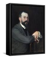 Portrait de Léon Pissard-Jacques-emile Blanche-Framed Stretched Canvas