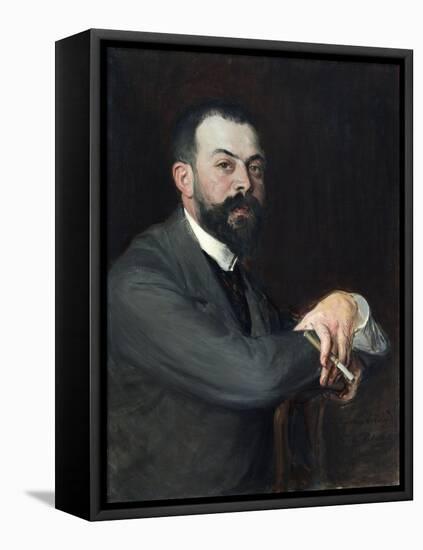 Portrait de Léon Pissard-Jacques-emile Blanche-Framed Stretched Canvas