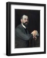 Portrait de Léon Pissard-Jacques-emile Blanche-Framed Giclee Print