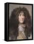 Portrait de Louis XIV-Charles Le Brun-Framed Stretched Canvas