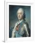 Portrait de Louis XV Le Bien-Aimé (1710-1774) en armure-Maurice Quentin de La Tour-Framed Giclee Print