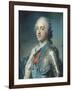 Portrait de Louis XV Le Bien-Aimé (1710-1774) en armure-Maurice Quentin de La Tour-Framed Giclee Print