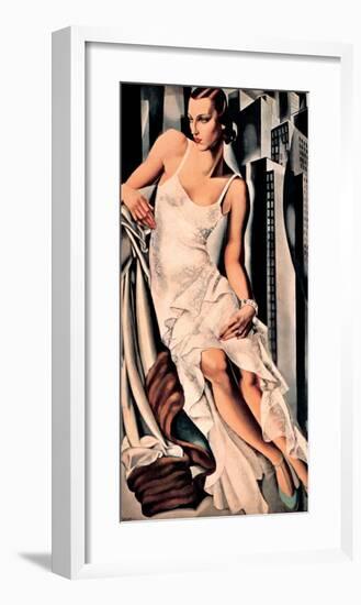 Portrait de Madame Allan Bott-Tamara de Lempicka-Framed Premium Giclee Print