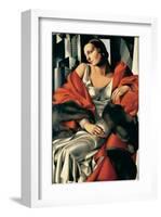 Portrait de Madame Boucard-Tamara de Lempicka-Framed Premium Giclee Print