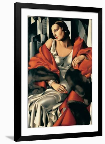 Portrait de Madame Boucard-Tamara de Lempicka-Framed Premium Giclee Print