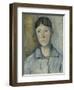 Portrait de madame Cézanne-Paul Cézanne-Framed Giclee Print