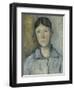 Portrait de madame Cézanne-Paul Cézanne-Framed Giclee Print