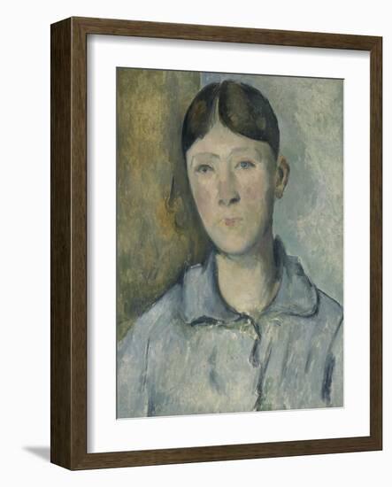 Portrait de madame Cézanne-Paul Cézanne-Framed Giclee Print