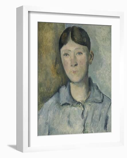 Portrait de madame Cézanne-Paul Cézanne-Framed Giclee Print