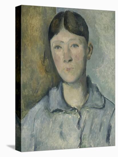 Portrait de madame Cézanne-Paul Cézanne-Stretched Canvas