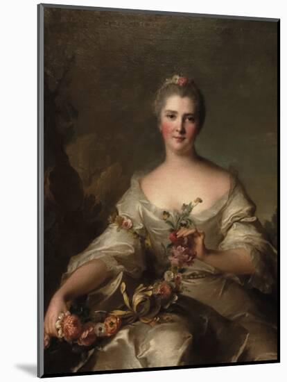 Portrait de Madame de La Porte, 1752-Jean-Marc Nattier-Mounted Premium Giclee Print