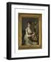 Portrait de Madame Larmoyer, three-quarter length, holing a lyre, 1804 (oil on panel)-Antoine Vestier-Framed Giclee Print