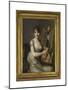 Portrait de Madame Larmoyer, three-quarter length, holing a lyre, 1804 (oil on panel)-Antoine Vestier-Mounted Giclee Print