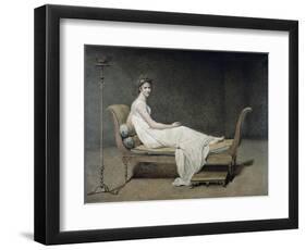 Portrait de Madame Recamier-Jacques-Louis David-Framed Giclee Print