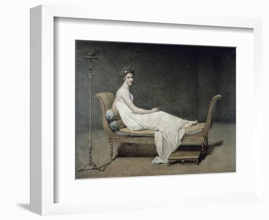 Portrait de Madame Recamier-Jacques-Louis David-Framed Giclee Print