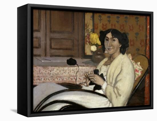 Portrait de Madame Rodrigues-Vallotton, the Artist's Wife, 1902-Félix Vallotton-Framed Stretched Canvas