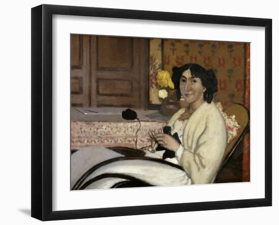 Portrait de Madame Rodrigues-Vallotton, the Artist's Wife, 1902-Félix Vallotton-Framed Giclee Print