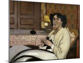 Portrait de Madame Rodrigues-Vallotton, the Artist's Wife, 1902-Félix Vallotton-Mounted Giclee Print