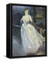 Portrait de madame Roger Jourdain, femme du peintre-Albert Besnard-Framed Stretched Canvas