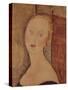 Portrait de madame Sauvage-Amedeo Modigliani-Stretched Canvas