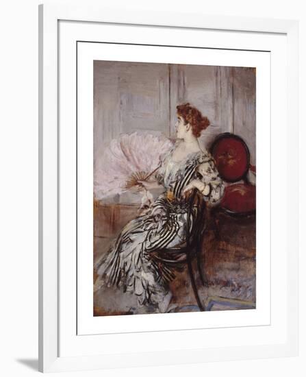 Portrait de Madame Torri, Danseuse à L'Opéra-Giovanni Boldini-Framed Premium Giclee Print