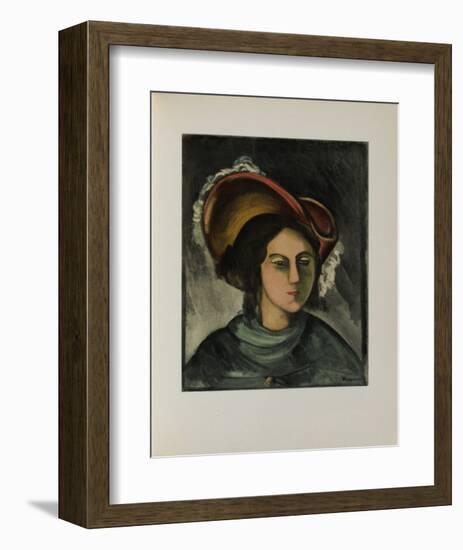 Portrait de Madeleine, 1912-Maurice De Vlaminck-Framed Collectable Print