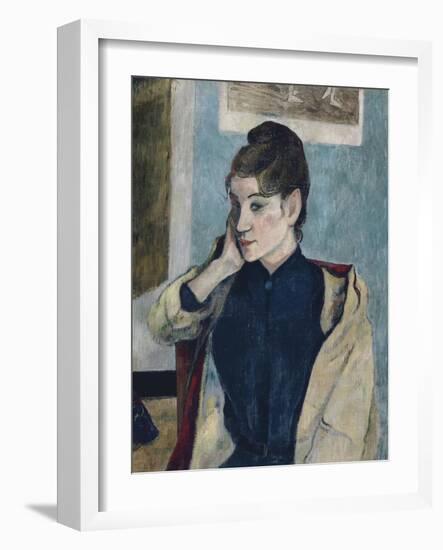 Portrait de Madeleine Bernard-Paul Gauguin-Framed Giclee Print