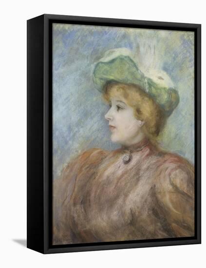 Portrait de Mademoiselle Dieterle-Pierre-Auguste Renoir-Framed Stretched Canvas