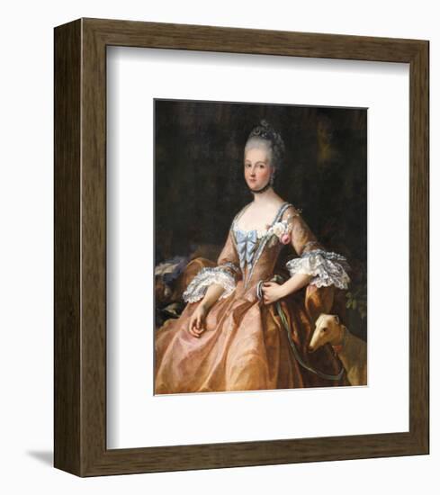 Portrait de Marie-Adelaide de France-Jean-Marc Nattier-Framed Premium Giclee Print