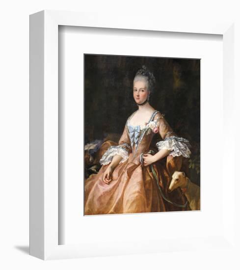 Portrait de Marie-Adelaide de France-Jean-Marc Nattier-Framed Premium Giclee Print