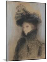 Portrait de Marie Botkin-Odilon Redon-Mounted Giclee Print