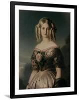 Portrait de Marie Caroline Auguste de Bourbon, duchesse d'Aumale (1822-1869)-Franz Xaver Winterhalter-Framed Giclee Print