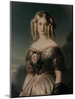 Portrait de Marie Caroline Auguste de Bourbon, duchesse d'Aumale (1822-1869)-Franz Xaver Winterhalter-Mounted Giclee Print