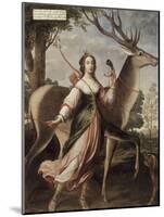 Portrait de Marie de Rohan de Montbazon, duchesse de Luynes puis de Chevreuse (1600-1679)-Claude Deruet-Mounted Giclee Print