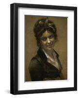 Portrait de Marie-françoise Constance Mayer-Lamartinière(1774-1821)-Pierre Paul Prud'hon-Framed Premium Giclee Print