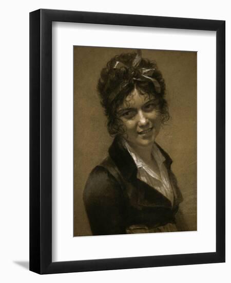 Portrait de Marie-françoise Constance Mayer-Lamartinière(1774-1821)-Pierre Paul Prud'hon-Framed Premium Giclee Print