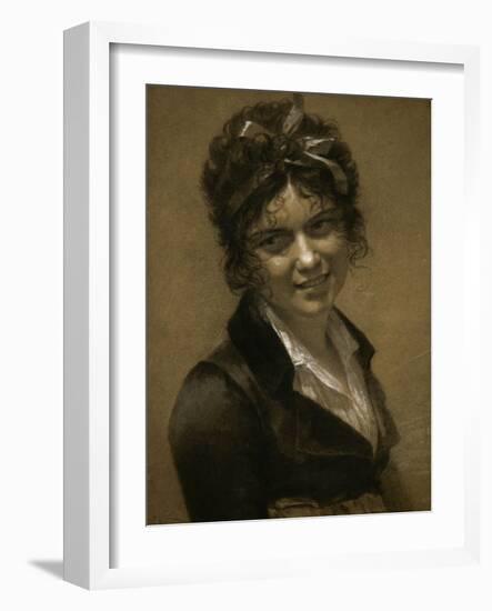 Portrait de Marie-françoise Constance Mayer-Lamartinière(1774-1821)-Pierre Paul Prud'hon-Framed Giclee Print