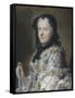 Portrait de Marie Leczinska (1703-1768), reine de France, femme de Louis XV-Maurice Quentin de La Tour-Framed Stretched Canvas