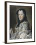 Portrait de Marie Leczinska (1703-1768), reine de France, femme de Louis XV-Maurice Quentin de La Tour-Framed Giclee Print