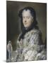 Portrait de Marie Leczinska (1703-1768), reine de France, femme de Louis XV-Maurice Quentin de La Tour-Mounted Giclee Print