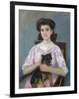 Portrait de Marie-Louise Durand-Ruel, 1911-Mary Cassatt-Framed Giclee Print