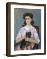 Portrait de Marie-Louise Durand-Ruel, 1911-Mary Cassatt-Framed Giclee Print